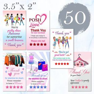 50 Assorted Thak you Cards